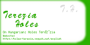 terezia holes business card